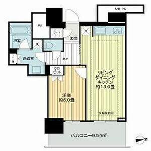 ライオンズ岐阜プレミストタワー35(1LDK/13階)の間取り写真