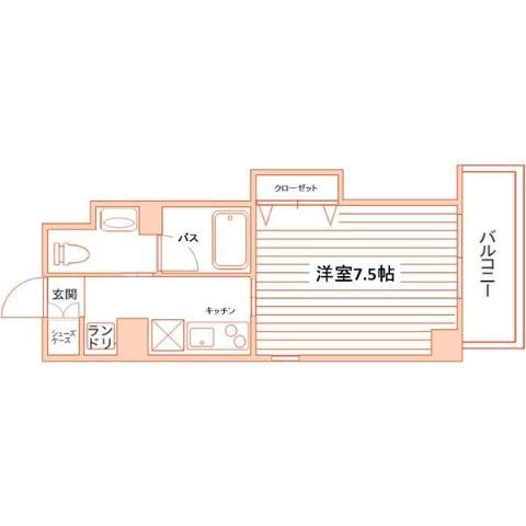 NEXTAGE.I(1K/2階)の間取り写真