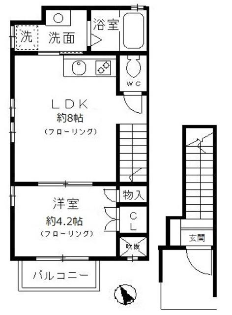 パイン フォレスト(1LDK/2階)の間取り写真