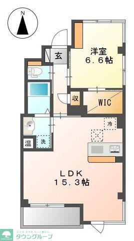 クレシア(1LDK/1階)の間取り写真