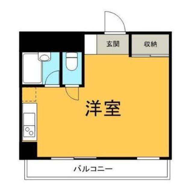 ラ・レジダンス・ド・鷺沼(ワンルーム/2階)の間取り写真