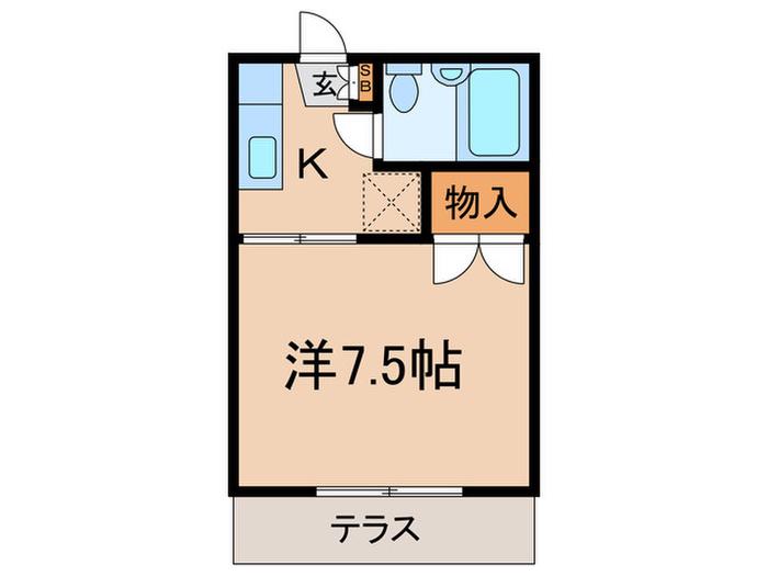 メゾン小泉(1K/1階)の間取り写真