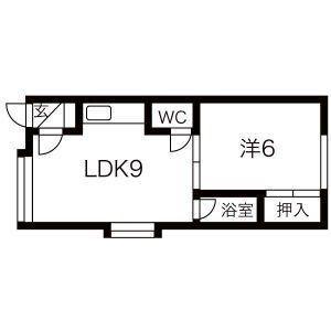 第17大成コーポ(1LDK/3階)の間取り写真
