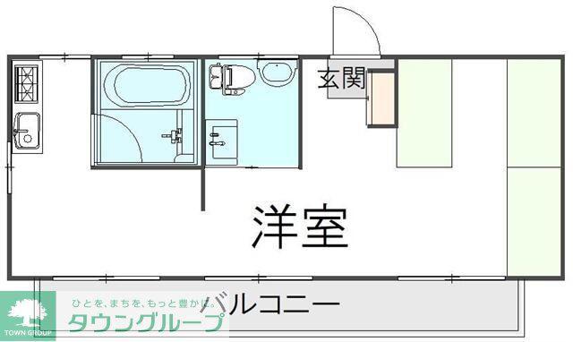 コーポ吉沢(ワンルーム/2階)の間取り写真