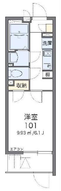 クレイノリヴェール西寺尾(1K/3階)の間取り写真