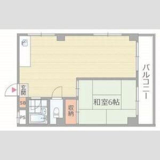 ウィステリア北島2号館(1LDK/5階)の間取り写真