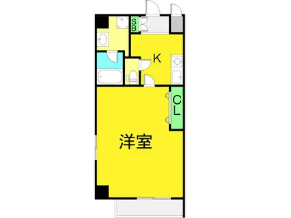 アーバン・ソレイユ(1K/8階)の間取り写真