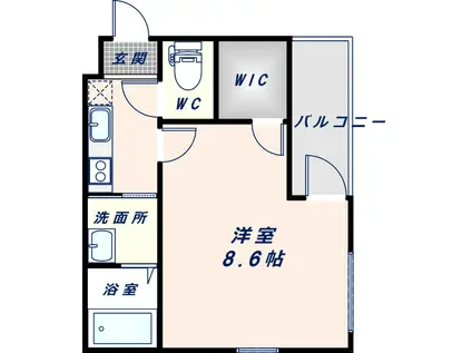 フジパレス鶴見V番館(1K/1階)の間取り写真