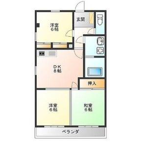 ラピュタ(3DK/5階)の間取り写真