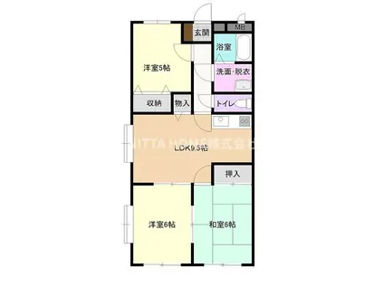 ユーミーセレーノ(3LDK/2階)の間取り写真