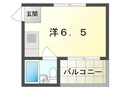 ビートル守口(ワンルーム/2階)の間取り写真