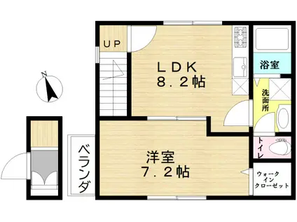 ST HOME(1LDK/2階)の間取り写真