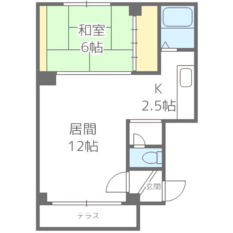 STハイム(1LDK/3階)の間取り写真