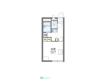 レオパレススカイピア(1K/1階)の間取り写真