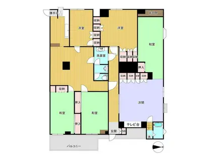 ママダビル(5LDK/2階)の間取り写真
