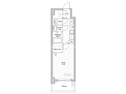 文京本駒込レジデンス(1K/5階)の間取り写真