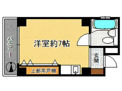 ベイサイド武庫川(ワンルーム/3階)の間取り写真