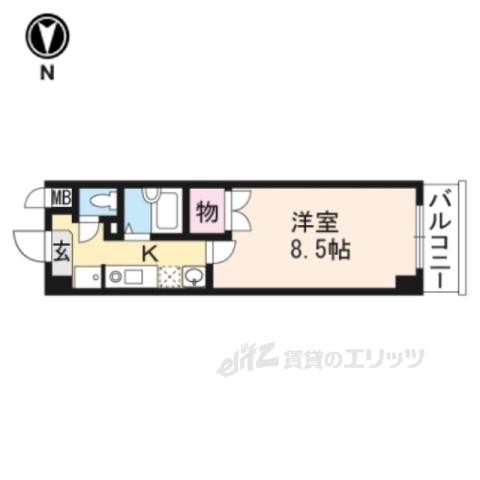 アートプラザ野路(1K/3階)の間取り写真