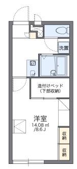 レオパレスウィンズ(1K/2階)の間取り写真
