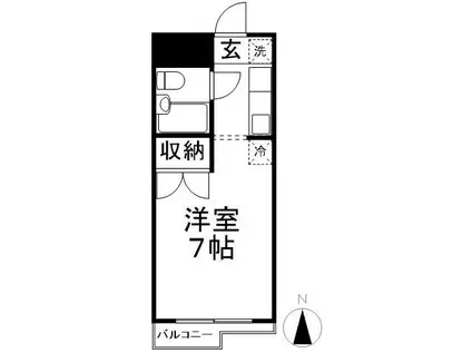 三豊ビル(ワンルーム/3階)の間取り写真