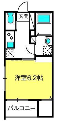 MELDIA大和田IV(1K/3階)の間取り写真