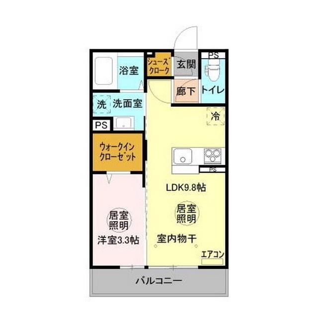 三の丸キャッスル A(1LDK/3階)の間取り写真