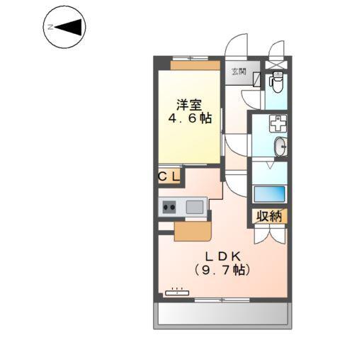 イースト 135.22(1LDK/1階)の間取り写真