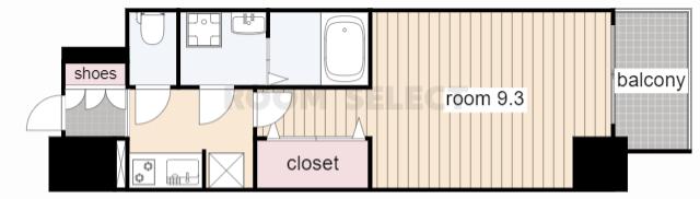 S-RESIDENCE鶴舞II(1K/2階)の間取り写真
