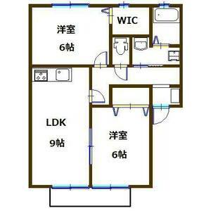JAサンビレッジ大塚(2LDK/1階)の間取り写真