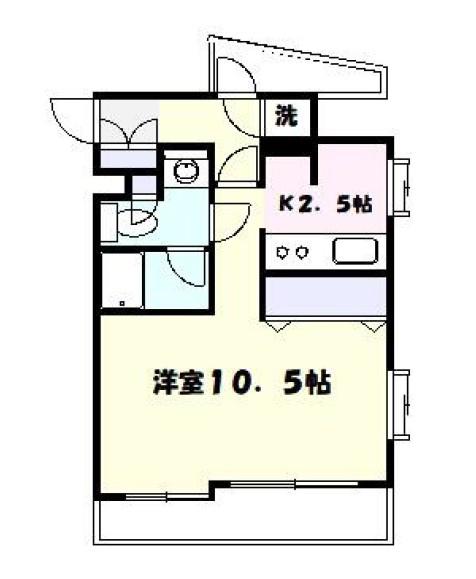 グラーサ渋谷松濤(1K/4階)の間取り写真