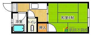 パークサイドヒノクマ(1K/2階)の間取り写真