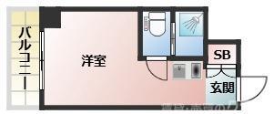ライオンズマンション新大阪第5(ワンルーム/4階)の間取り写真