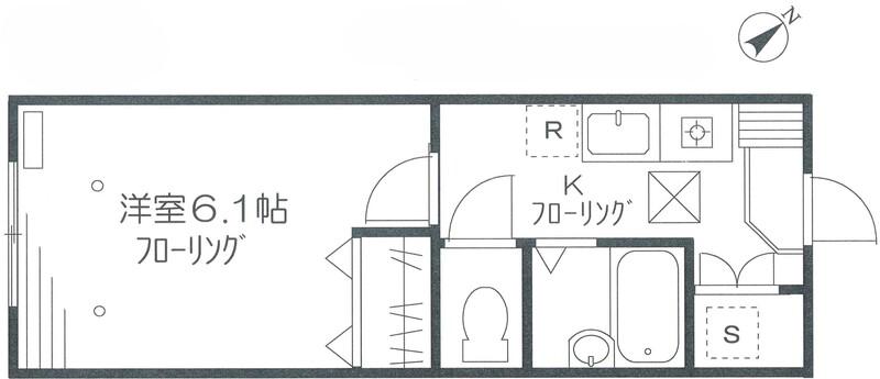 STELLA HOUSE(1K/1階)の間取り写真