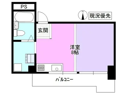 コーポ懐石舎(ワンルーム/4階)の間取り写真