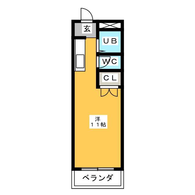 可児時田ハウス(ワンルーム/3階)の間取り写真