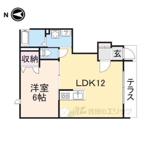 ルミエール・ソレ―ル(1LDK/1階)の間取り写真