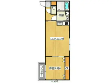 グランオリオン柏田東町(1LDK/3階)の間取り写真