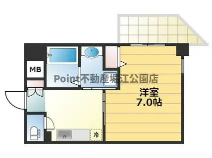 サンライト吉野(1K/4階)の間取り写真