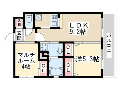 エステムコート新大阪13ニスタ(1SLDK/10階)の間取り写真