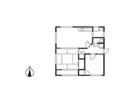 サンパティ(2LDK/1階)の間取り写真