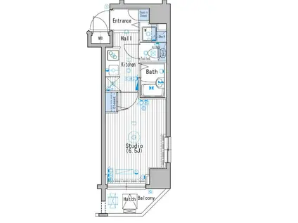 ガーラ・ステーション練馬(1K/5階)の間取り写真