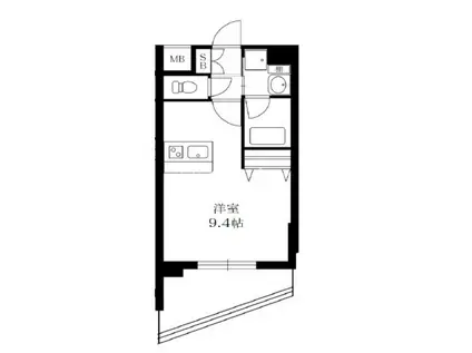 シャインビュー新大阪(1K/7階)の間取り写真