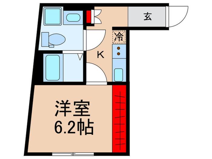 VISTA要町(1K/4階)の間取り写真