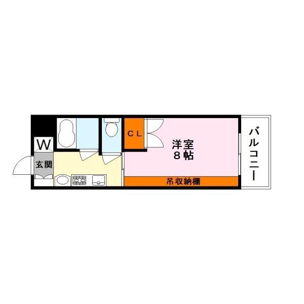 コーポ吉井(1K/2階)の間取り写真