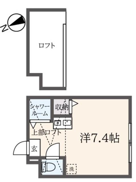 プリミール(ワンルーム/1階)の間取り写真