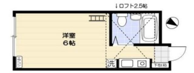 BIG5 並木PLAZA(1K/1階)の間取り写真