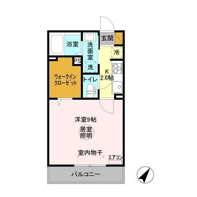 三の丸キャッスル A(1K/3階)の間取り写真