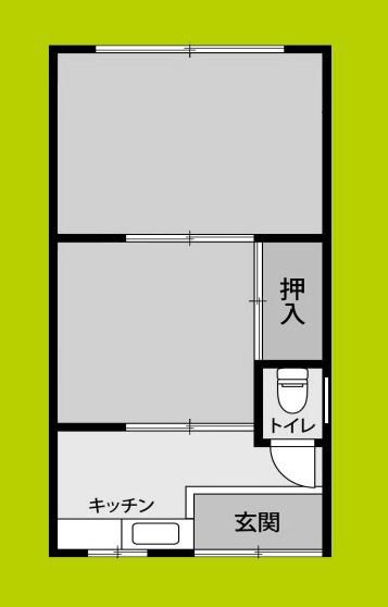 今川文化(2K/2階)の間取り写真