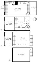 ヴィラ リアナ(3LDK/1階)の間取り写真