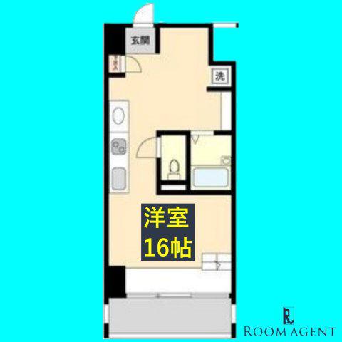 S-FORT六番町(ワンルーム/4階)の間取り写真